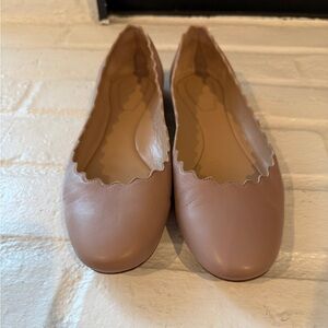 Chloe Leather Ballet Flat
